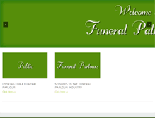 Tablet Screenshot of funeralparlourssa.co.za